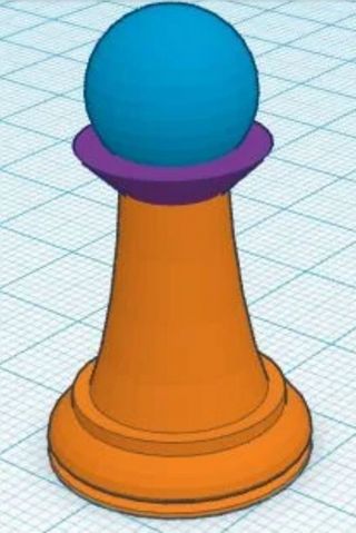 A preview image for TinkerCAD - Make Chess Pieces