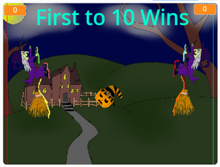 A preview image for Scratch Halloween Pong Game